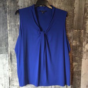 Women’s Cable Gauge Knot Front V-Neck 3X